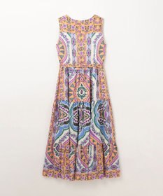 GRACE CONTINENTAL パネルプリントティアードワンピース