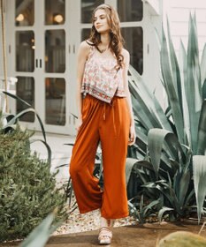 San-ai Resort（三愛水着楽園） 【SALE】【UPF50＋】　ロングパンツ　M【Coral veil（コーラルヴェール）】