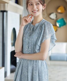 Tiaclasse L 【新色追加】フレアスリーブワンピース