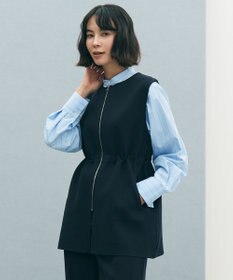 UNFILO 【セレモニー】BEAUTY FORM KNIT ZIPジレ