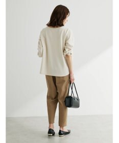 Green Parks 綿麻混イージーテーパードパンツ