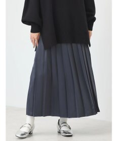 earth music&ecology サテンプリーツスカート