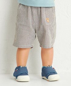 MIKI HOUSE HOT BISCUITS 【80-120cm】サッカー素材 5分丈パンツ