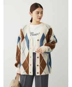 Green Parks 柄アソートニットカーディガン