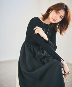 ANY SIS 【洗える】フクレジャカード ワンピース