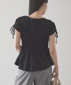 AMERICAN HOLIC 【予約】シャーリングショルダーリボンプルオーバー