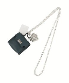 earth music&ecology マイクロミニバッグメタルハートチェーンチャーム