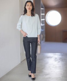 J.PRESS LADIES L 【洗える】BASIC STRETCH DENIM スキニー パンツ