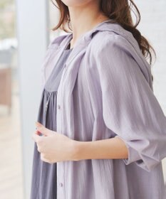 Tiaclasse 【洗える】フード付きフレアチュニック