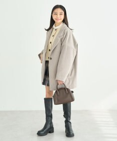 earth music&ecology オーバーテーラードジャケット　シャギー