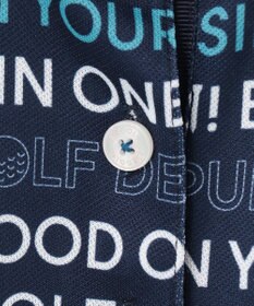 23区GOLF 【WOMEN】【吸水速乾/UVケア】ロゴプリント カノコ 半そで ポロシャツ