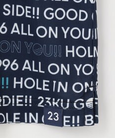 23区GOLF 【WOMEN】【吸水速乾/UVケア】ロゴプリント カノコ 半そで ポロシャツ