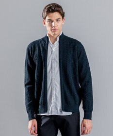 JOSEPH HOMME 【イージーケア】 ヴィスコースリンクス　ジップアップカーディガン