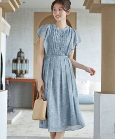 Tiaclasse L 【新色追加】フレアスリーブワンピース