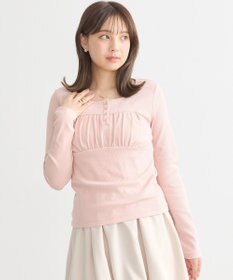 earth music&ecology 切替ギャザーコンパクトカットプルオーバー