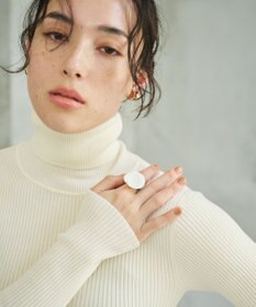 #Newans 【カシミヤ混】フィット＆フレアニットワンピース