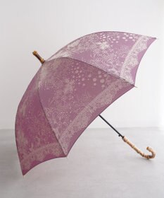 槇田商店 Kirie ドットフラワー アメジスト 長傘
