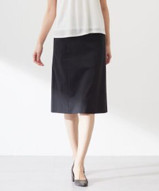 J.PRESS LADIES 【セットアップ対応・洗える・撥水・防汚】コットンFITTYシャーク スカート