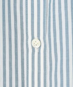 J.PRESS LADIES 【洗える】コットンアセVis ストライプ シャツカラー ブラウス