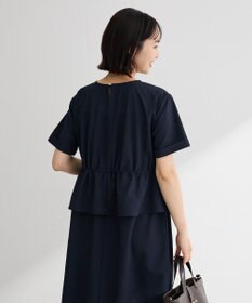 Green Parks 表面感ペプラムレイヤードワンピース