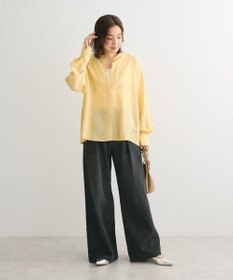 Green Parks バックシャンバンドカラーシャツ