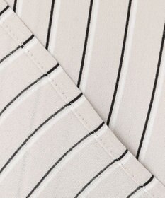 23区 バックサテンアムンゼン ストライプ プリント ブラウス