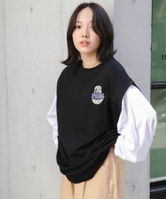 WEGO アンサンブルスウェットベストロンT