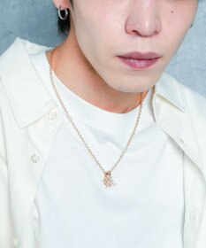 WEGO Mラインストーンダブルモチーフネックレス