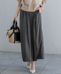 23区 【先行予約】シルキーサテン ギャザースカート