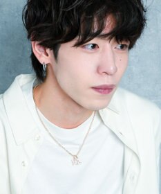 WEGO Mラインストーンダブルモチーフネックレス