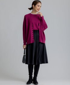 組曲 L 【WEB一部店舗限定】ウールジョーゼット キュロットパンツ