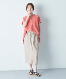 ANY 【接触冷感/UVケア/ウエストゴム/洗濯機可能】イージケアタイトスカート