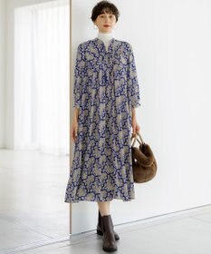 mik　一回着 23区　【洗える】Ratti ワンピース38 洗える】Ratti ウォールプリント ワンピース