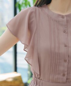 Tiaclasse L 【新色追加】フレアスリーブワンピース