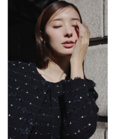 TOCCA 【宮本茉由さん着用】FLOWER HIDE AND SEEK ジャケット ブラック系