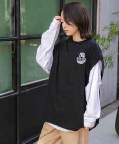 WEGO アンサンブルスウェットベストロンT