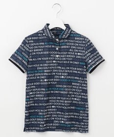 23区GOLF 【WOMEN】【吸水速乾/UVケア】ロゴプリント カノコ 半そで ポロシャツ