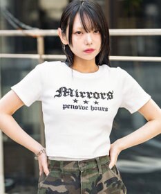 WEGO ヴィンテージウォッシュグラフィックリブT