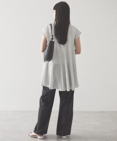 AMERICAN HOLIC 【予約】【接触冷感】フレンチスリーブフレアスキッパーブラウス