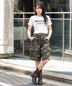 WEGO ヴィンテージウォッシュグラフィックリブT