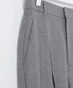 自由区 【洗える】ウォッシャブルウールサキソニーワイド パンツ
