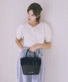 Maison de FLEUR チュールフリルローズ２Ｗａｙバッグ