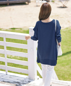 Tiaclasse 【洗える】重ね着風大人ニットチュニック