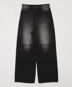 WEGO 【S～Lサイズ展開/ウエスト調整可】パラシュートデニムパンツ