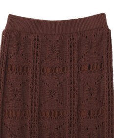 Green Parks クロシェニットスカート