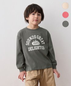 ANY KIDS ロゴプリント 長袖Tシャツ