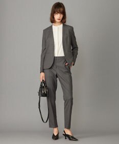 ICB 【セットアップ対応】ウールストレッチ テーパードパンツ