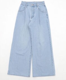 WEGO モチーフデニムタックパンツ