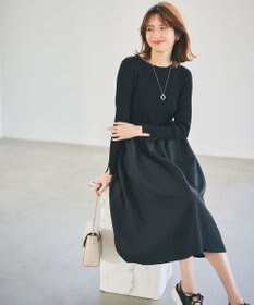 ANY SIS 【洗える】フクレジャカード ワンピース