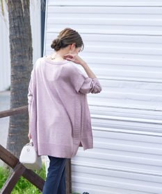 Tiaclasse 【洗える】重ね着風大人ニットチュニック